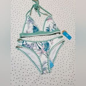 Floral Halter Bikini Set